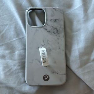 iphone 12 pro max marble loopy case